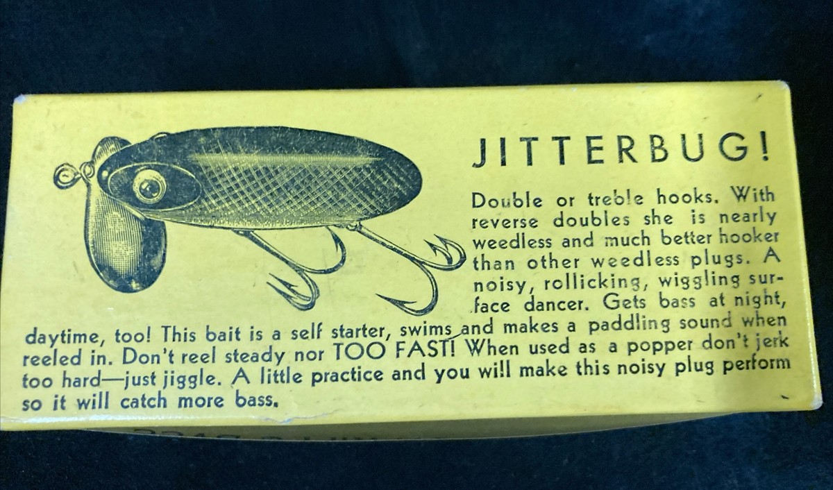 Vintage FRED ARBOGAST JITTERBUG 652 B Fishing LURE Original Box