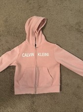 Calvin Klein Girls Pink Zip Up Jacket Size 6