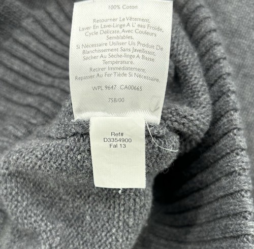 Eddie Bauer 100% Men’s XL 1/4 Zip Gray Sweater - Picture 8 of 11