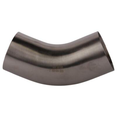 45 deg Elbow | Weld 3 inch w/ Tangent - Sanitary SS304