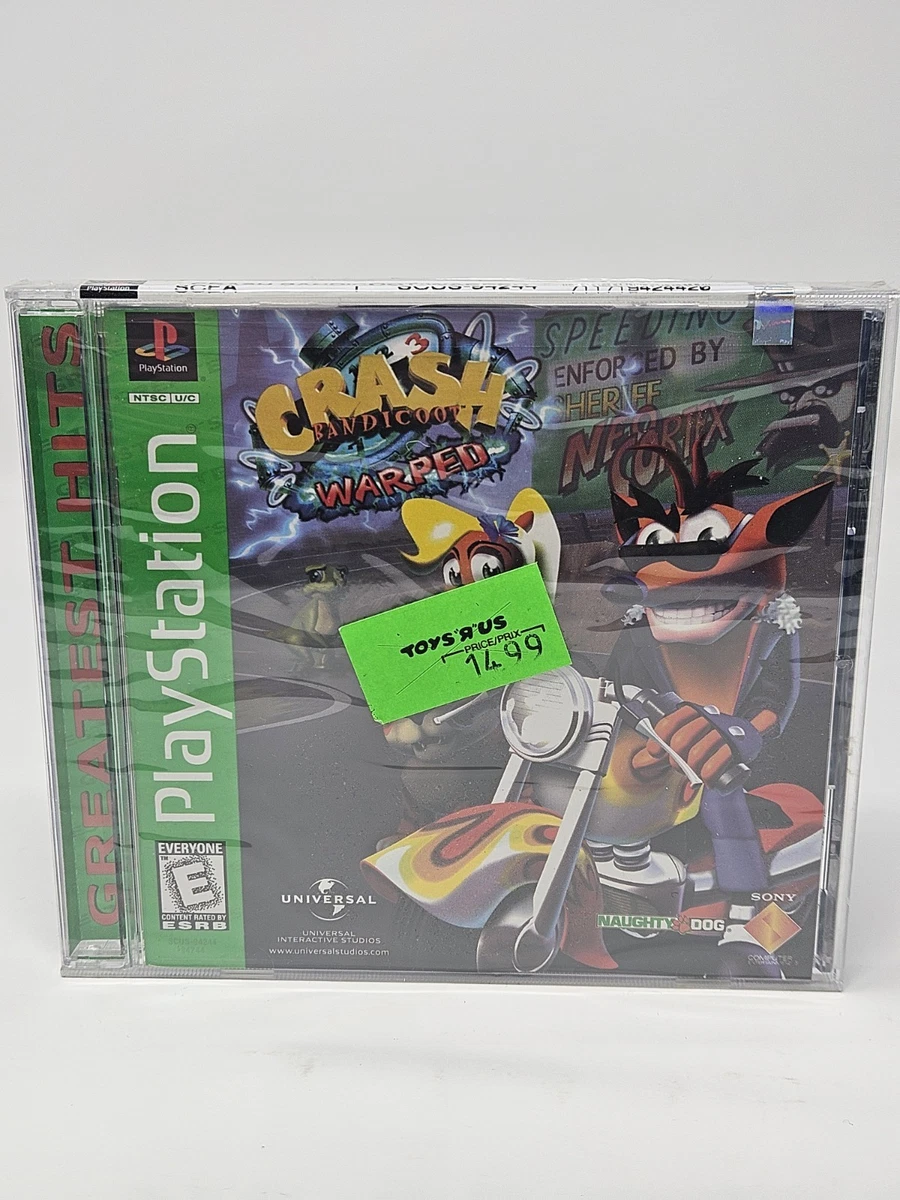 Crash Bandicoot 3 Warped Sur PS1 - Complet Sans La Démo, PAL, Bon état