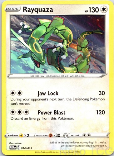 RAYQUAZA 014/015 PROMO MCDONALD'S PROMOS 2024 LP