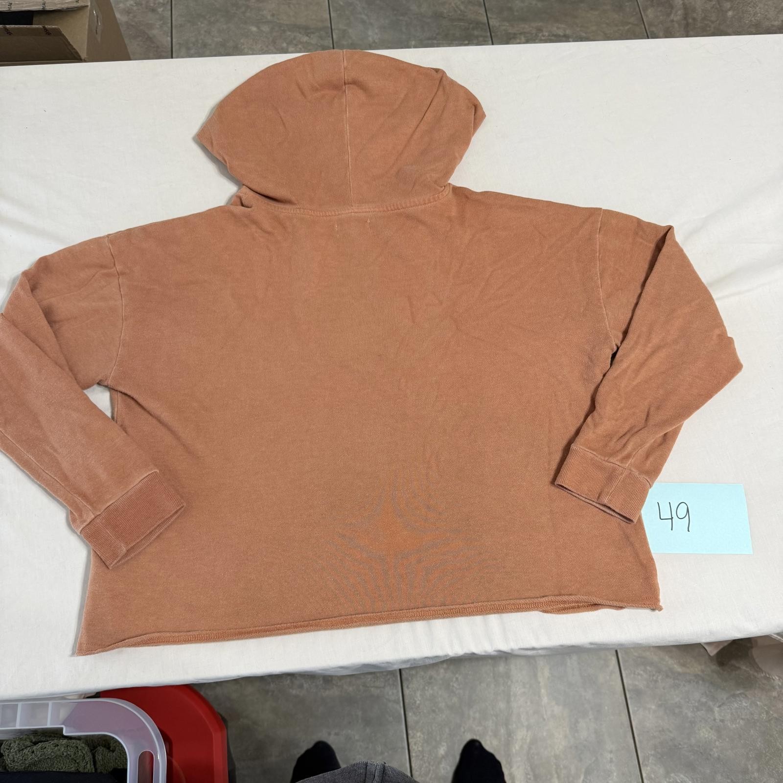 Colsie Medium Rust Orange Hooded Pullover Sweatsh… - image 4