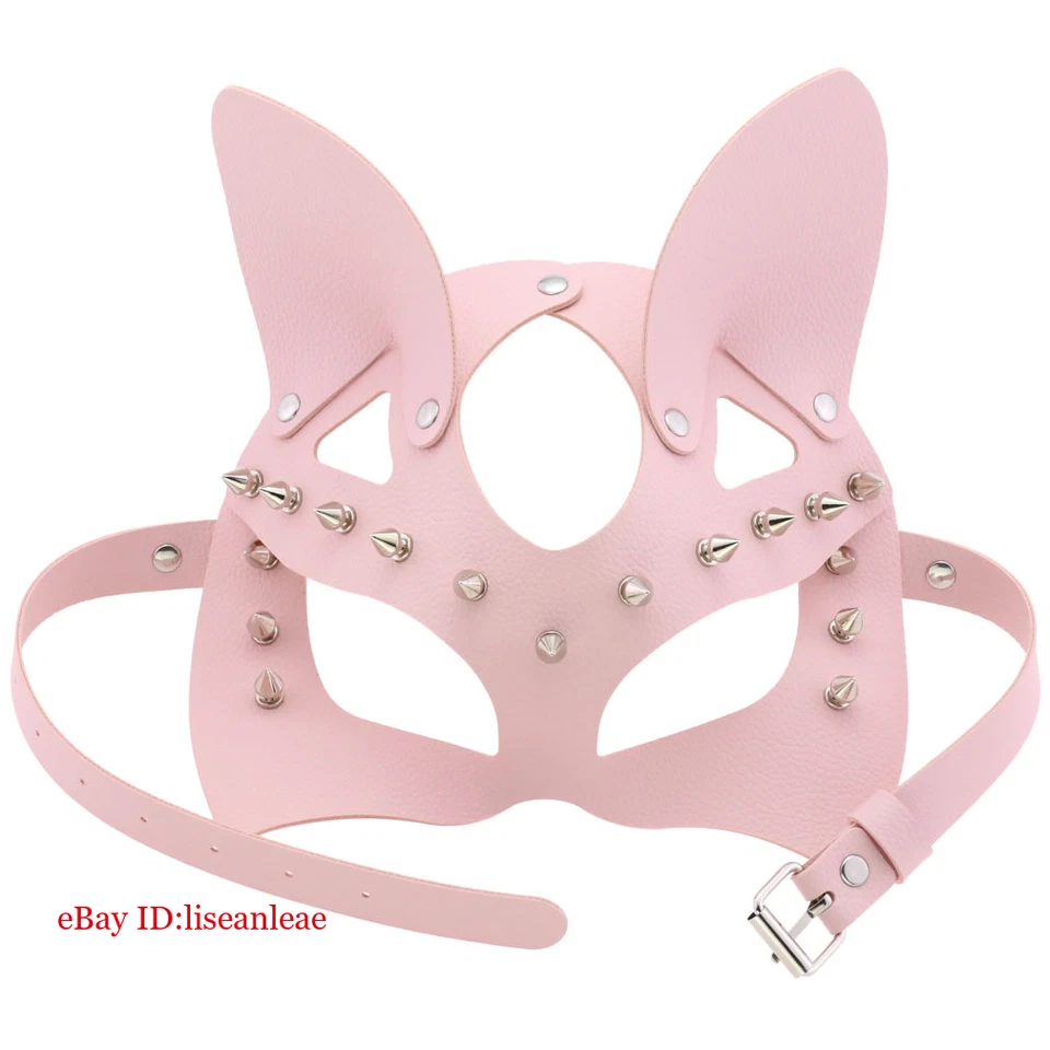 Women PU Leather Rivet Eye Patch Costumes Sex Masks Punk Masks Cosplay Party - Image 4 of 4