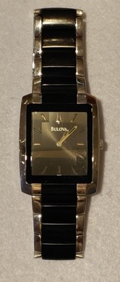 Bulova Two-tone Stainless Steel Wristwatch C960893 Some Wear - New Battery