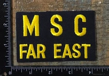 US Marine Corps MSC Far East Marine Security Company Patch USMC