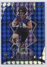 2022 Panini Mosaic Rookies Blue Mosaic Prizm 37/99 Charlie Kolar #363 b8h
