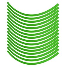 Reflective Wheel Rim Stripe Decal Sticker for 16-19 inch Rim Size Neon Green