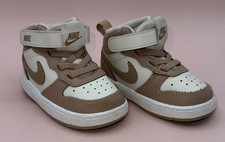 Nike Kids High Top Sneakers Toddler Size 5C Tan Beige CD7784-125