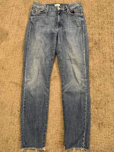MOTHER Denim High Waisted Looker Ankle Fray Size 28 (J)
