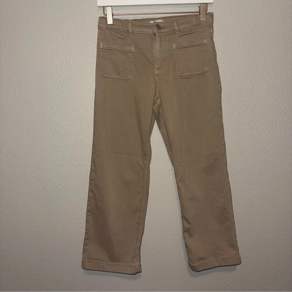 J. Jeans Crew Crewcuts feminino bolso perna larga uniforme preppy - Imagem 2 de 4