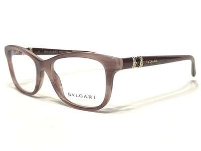 Women's Bvlgari Eyeglasses Frames BV4133B 5415 Striped Mauve 52/17~140 NEW