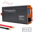 36V-230V Reiner Sinus Wechselrichte Spannungswandler Inverter 2000W LCD USB EU