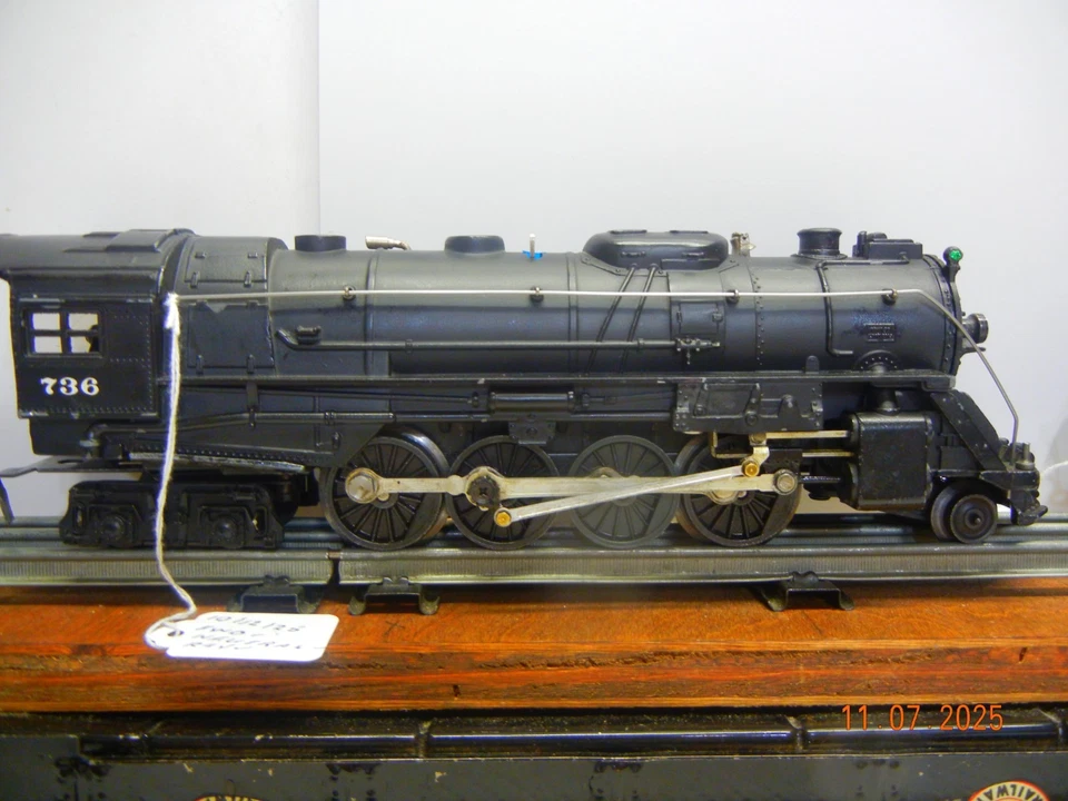 Lionel #736 w/#2046W Whistle Tender. Excellent, proper operation confirmed. - Image 4 of 4