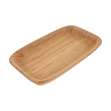  Small Serving Platter: Lightweight Bamboo Food Tray Rectangular Platter for