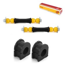 Kit de buje de barra estabilizadora y enlace de barra estabilizadora delantera GDX para 96-00 Isuzu Hombre 4 piezas