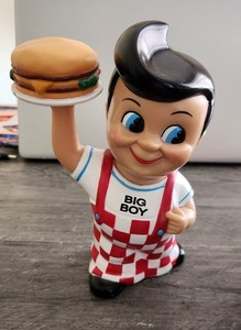 Vintage 1999 Big Boy Restaurant Advertising Coin Bank Figure