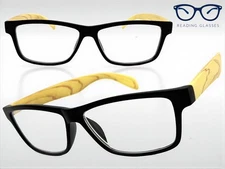 Men's Classic Elegant Modern Retro READING EYE GLASSES READERS Black Frame +2.25
