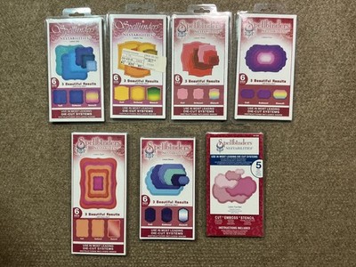 Spellbinders Nestabilities Labels Dies Lot 7 Sets w/ Original Packaging