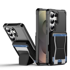 For Samsung Galaxy S26 Ultra S25 FE S24 S23 hard silicon back Stand cover case