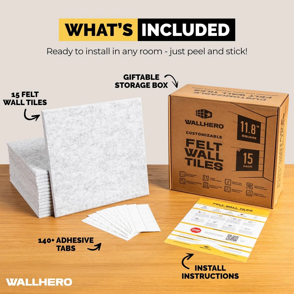 Office Cork Board, 59"x36" | 15 Pack | Large Cork Boards for Walls, Tac Board... - Image 3 of 4