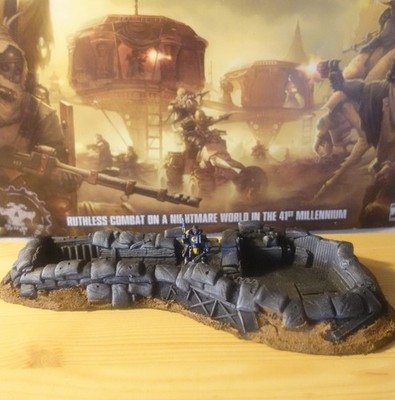 CITADEL ( SCENERY )  - TRENCHES / SANDBAG BUNKER WAHRHAMMER 40000 KILL TEAM 40K