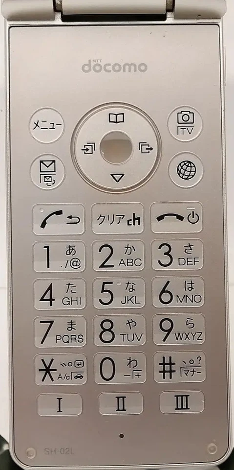 Sharp AQUOS SH-02L Keitai Flip Phone Gold Desbloqueado SIM Libre de Japón Usado - Imagen 2 de 4