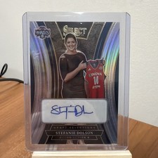 2025 Panini Select WNBA Stefanie Dolson Draft Selections Silver Prizm Auto