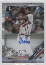 2019 Bowman Chrome Prospect Refractor 214/499 Isranel Wilson #CPA-IW Auto sc2