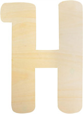 Wooden Letters H Large Wooden Letters 12 Inch Unfinished Wood Letters for Wall D