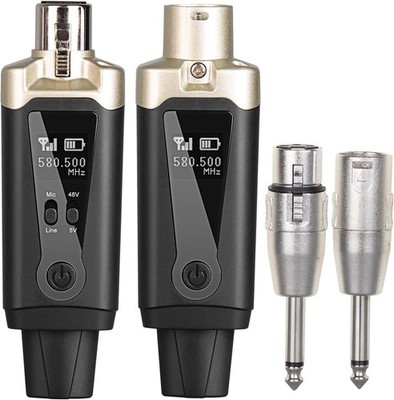 UHF Wireless Mikrofon Konverter XLR Sender Empfänger Audio System Adapter