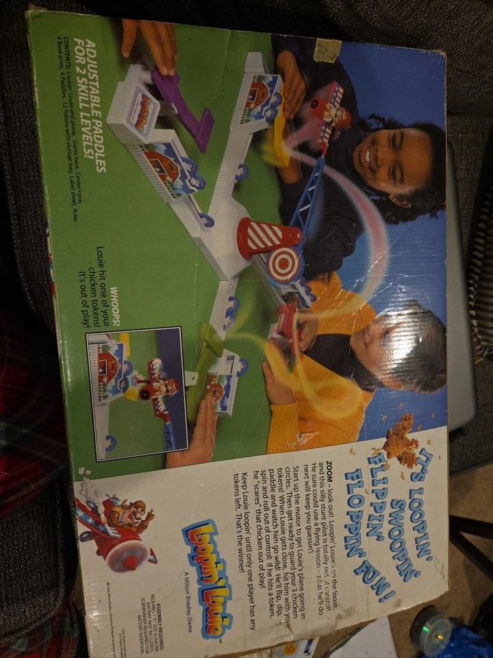 Juego de mesa Milton Bradley Loopin' Louie 1992 vintage ¡funciona bien! Falta manual Foto 2 de 4
