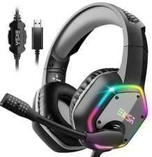 PS5/PS4 & PC EKSA E1000 USB Gaming Headset Headphones with Microphone/Mic