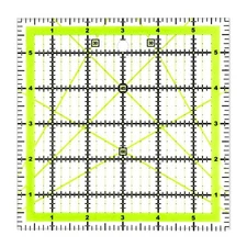 1 Pack 6x6 Square Quilting Ruler, Acrylic, Fabric Cutting, Sewing, Crafts