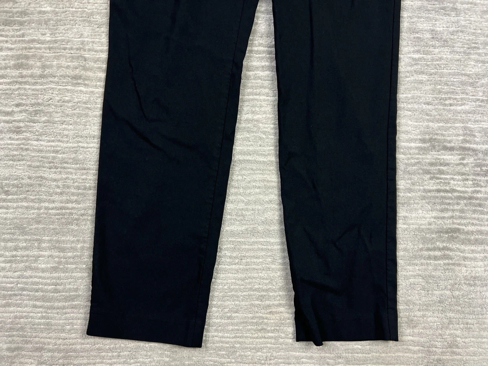 Liz Claiborne 职业裤女式 14 黑色经典连衣裙拉弹力人造丝 — 第 3/4 张图片