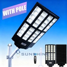 Luz LED Solar Para Calle Exterior Sensor De Movimiento Jardin Patio Casa Lampara