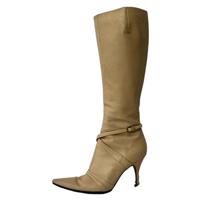 sergio rossi - Beige Leather Boots
