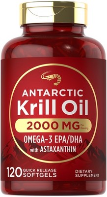 Carlyle Antarctic Krill Oil 2000mg | 120 Softgels | 120 Count (Pack of 1)