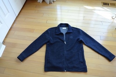 TOM TAILOR Zip-Up Hoodie in Navy Size L