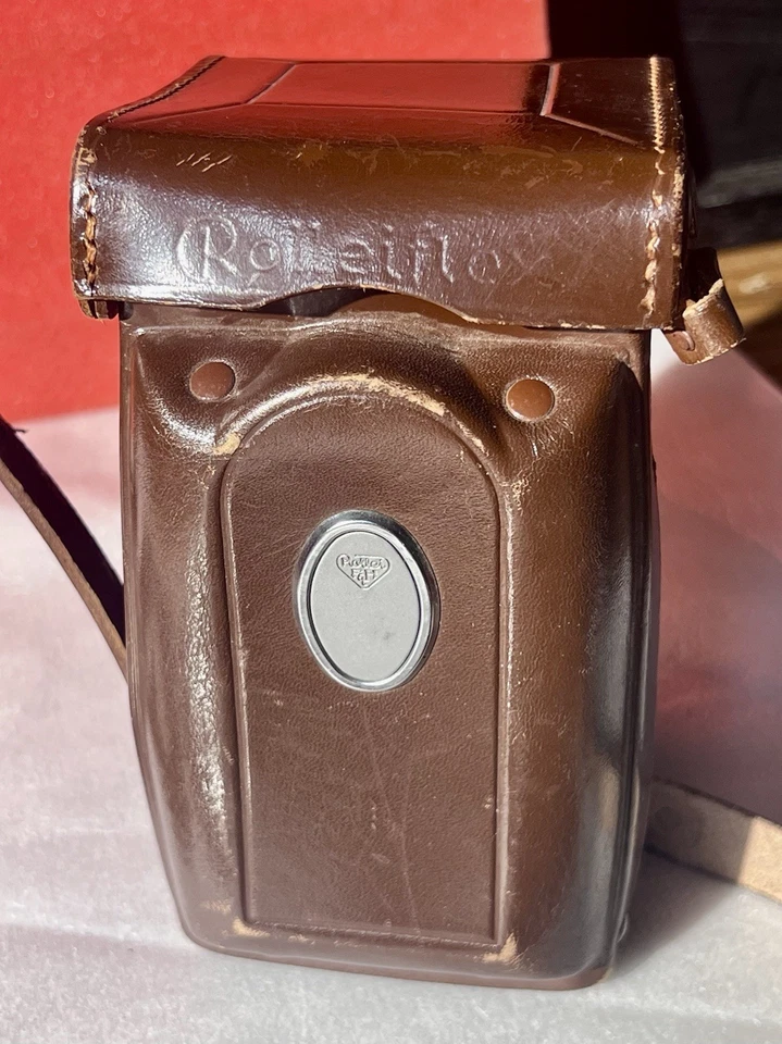 Funda de cuero delantera Rolleiflex para Rolleiflex 3.5f TLR necesita volver a enroscar Foto 4 de 4