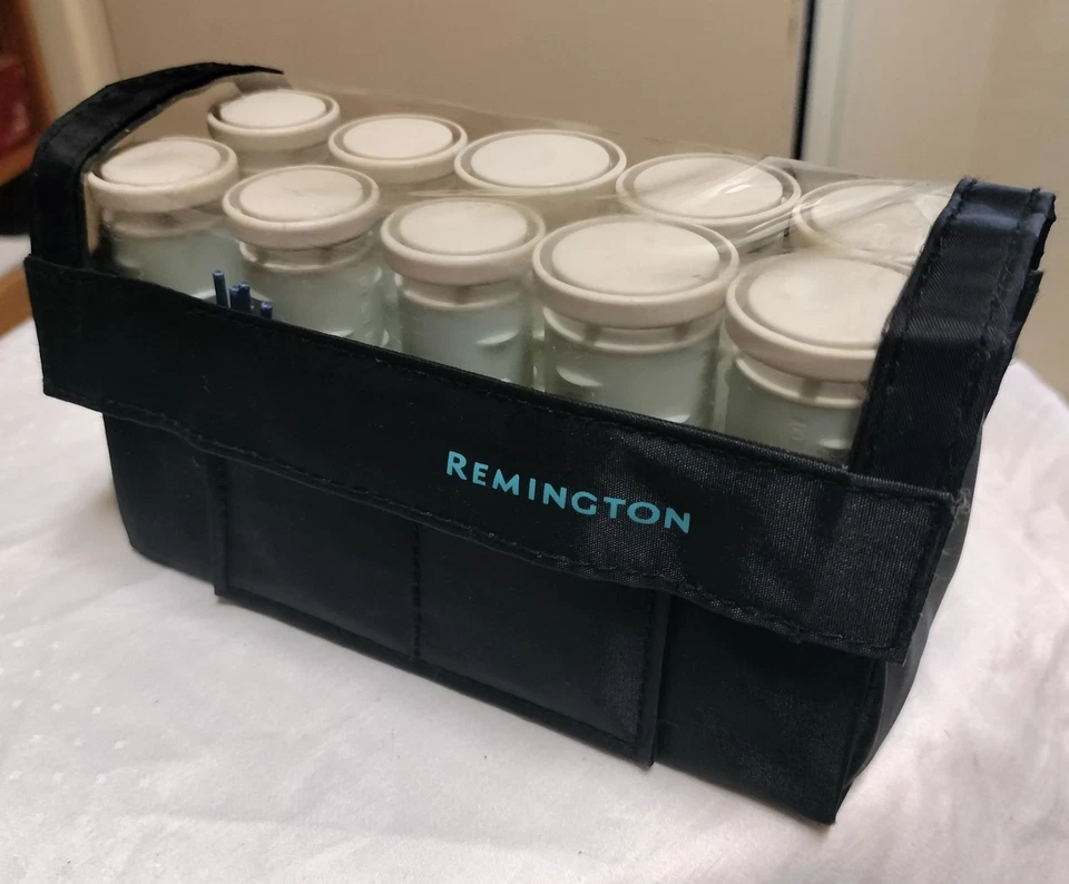 Remington Electric Hair Curlers H1012 Set 10 Pins Storage 2 Sizes 7/8; 1" Travel - Image 3 of 4
