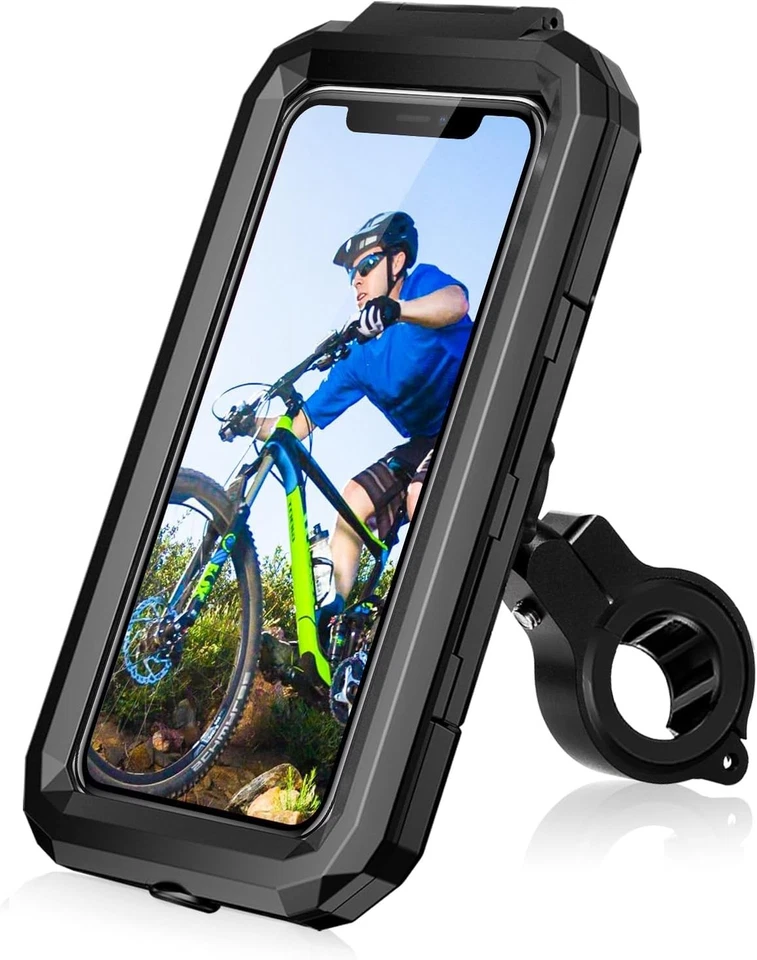 Motorcycle Phone Holder - Waterproof & Touchscreen Friendly with 360° Rotation - Image 3 of 4