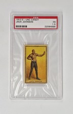 PSA GRADED 1.5 RARE POP 1 CLEAN 1910 E-Unc Candy Jack Johnson BOXING CARD HOF 