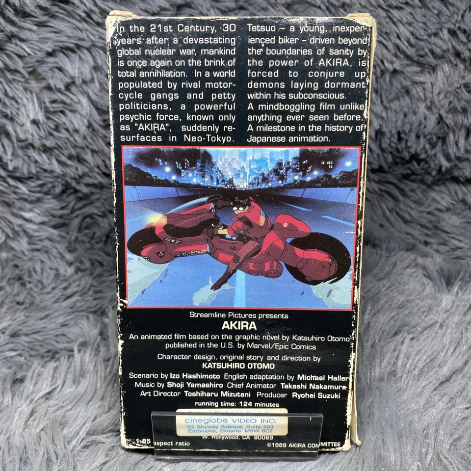 Akira VHS Tape 1989 English Widescreen Letterbox Streamline Pictures Anime Video - Image 4 of 4