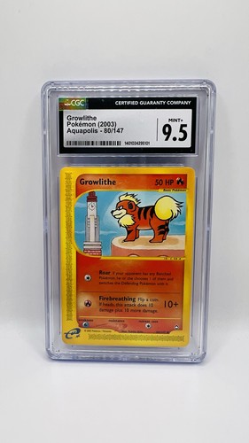 Growlithe graded CGC 9.5 for sale on eBay
