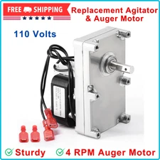 Replacement Agitator& Auger Motor 80456 For US Stove USSC American Harvest 4 RPM