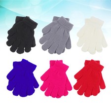 6 Pairs Little Girls Gloves Kids Thermal Winter Warm for Children