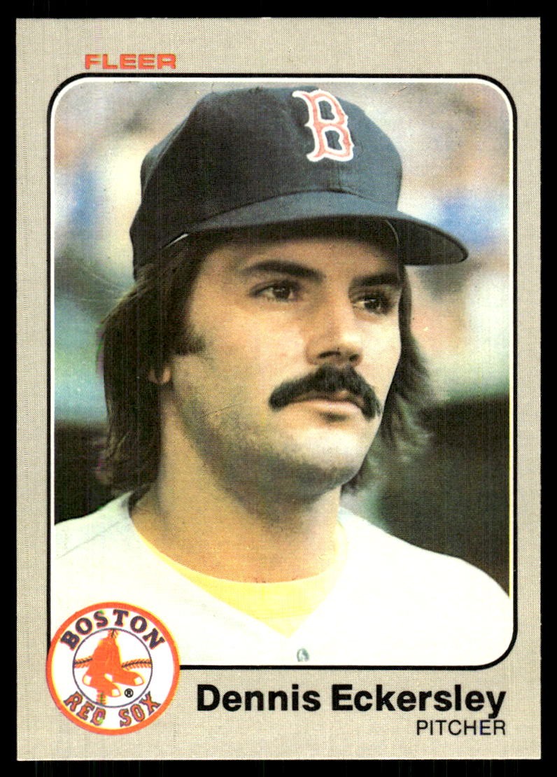 Dennis Eckersley 1983 Fleer #182 Red Sox FREE SHIPPING StackedPacks