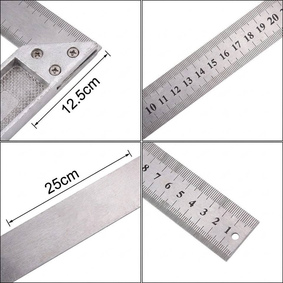 Shapes For Square Professional 600mm L Shape Angle Square Ruler Essential Tool for ...