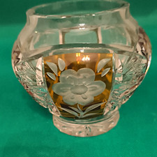Teelichthalter aus Glas transparent mit Schli...